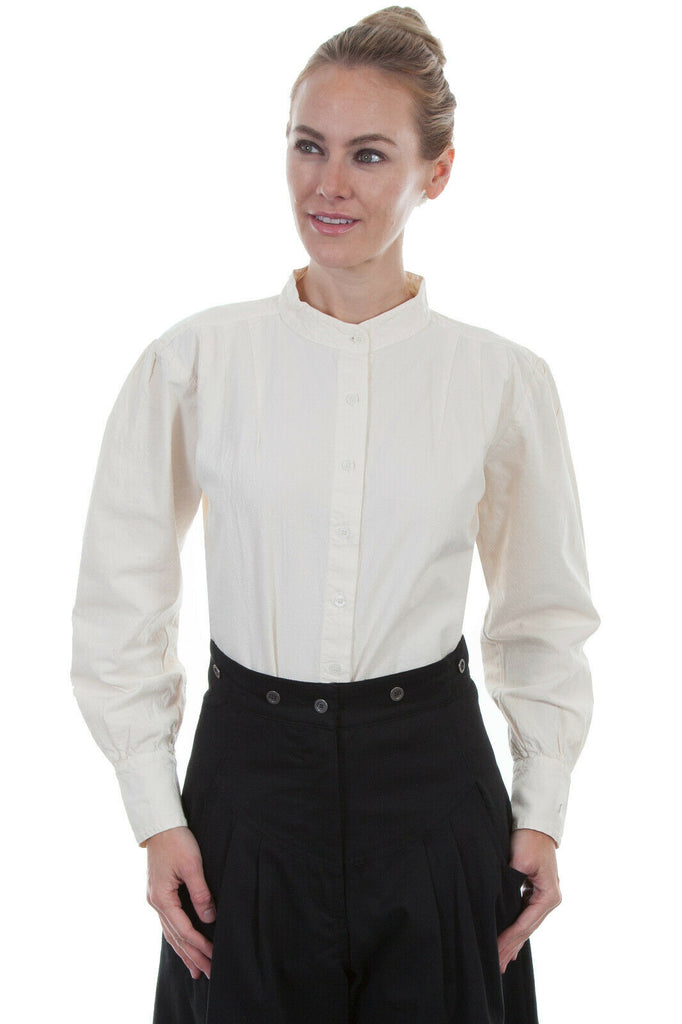 Scully RangeWear Women's 100% Cotton Western L/S Ranch Style Blouse RW569