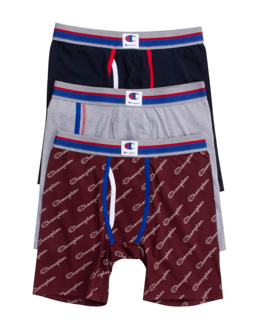 Champion Men's Everyday Comfort Boxer Briefs 3-Pack CABBA3
