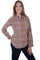 Scully Women's Cotton Plaid Long Sleeve Shirt HC444