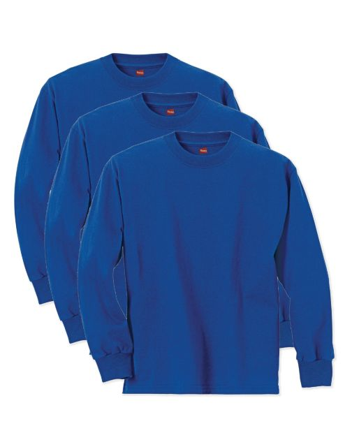 Hanes Boys' ComfortSoft Long Sleeve Tee Value Pack (3-pack) O5546