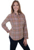 Scully Women's Cotton Plaid Long Sleeve Shirt HC444