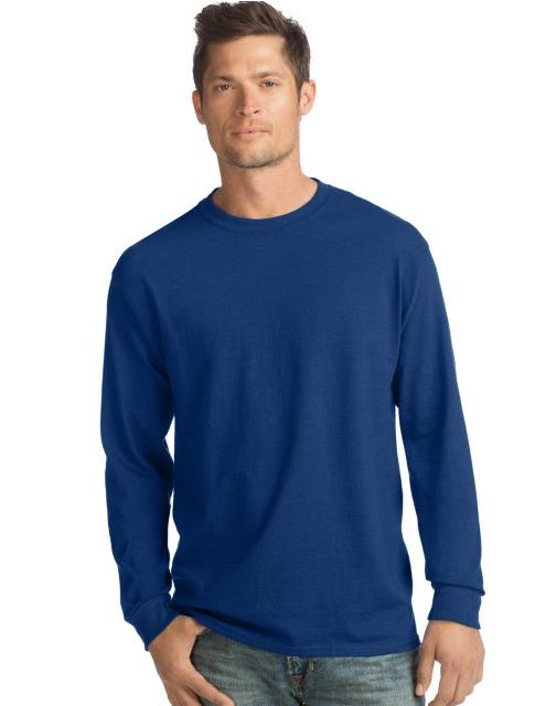 Hanes ComfortSoft® Men's Long-Sleeve T-Shirt 4-Pack O5286