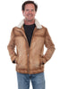 Men's Scully Vintage Lamb Suede Shearling Collar Jacket 1053