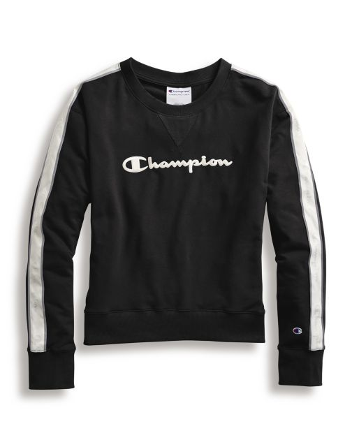 Champion Women's Heritage Fleece Crew, Satin Stitch Logo W4375 550243
