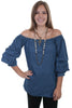 Scully Women's 100% Cotton Denim Blouse HC350