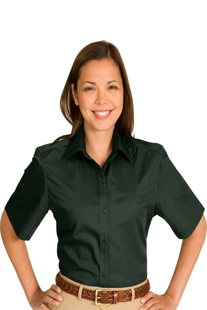 Cotton + Twill Short Sleeve Blouse 5740
