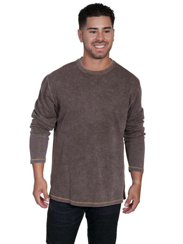 Scully Men's Cotton Beefy Long Sleeve T-Shirt TR-058