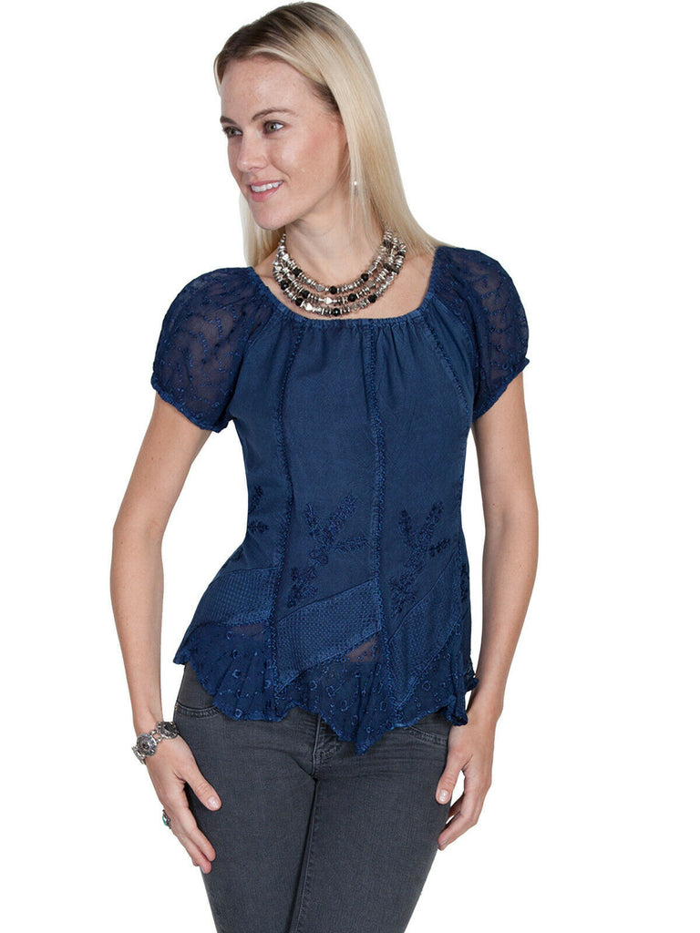 Scully Honey Creek Women's Short Sleeve Blouse HC66