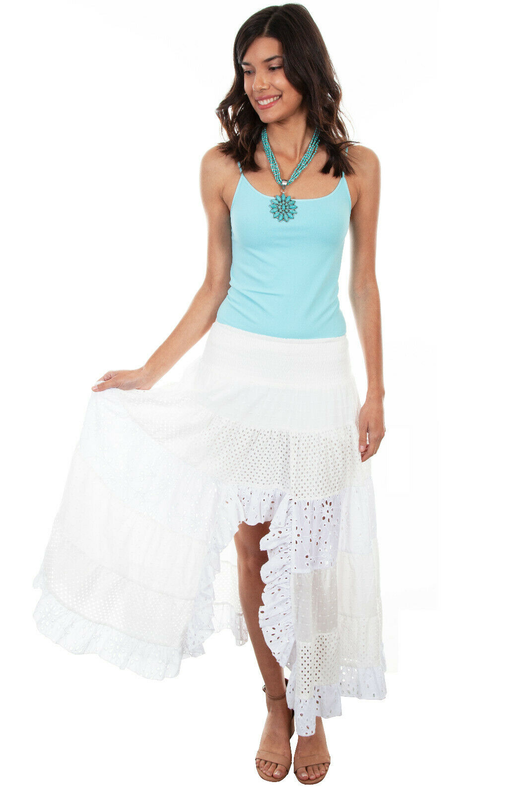 Scully Women's Tiered Lace Skirt PSL-245