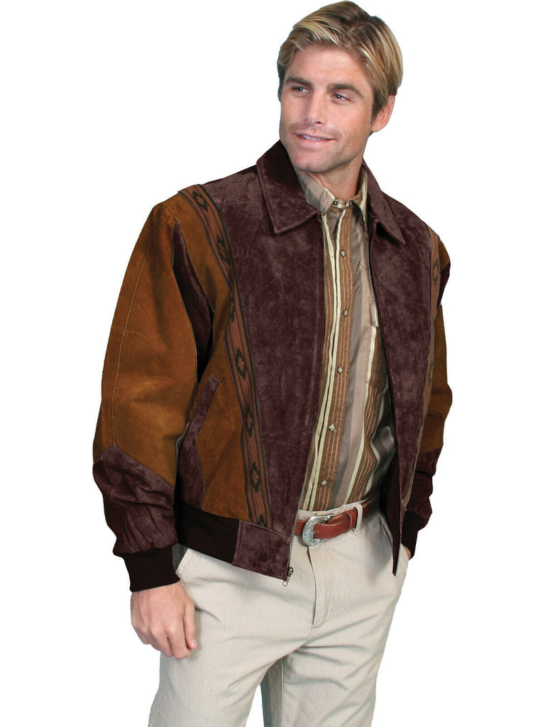 Scully Leather Men's Two-Tone Boar Suede Rodeo Jacket 62