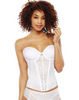 Floral Lace Strapless Push-Up Bustier