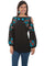 Scully Women's Black Cold Shoulder Long Sleeve Tunic HC508