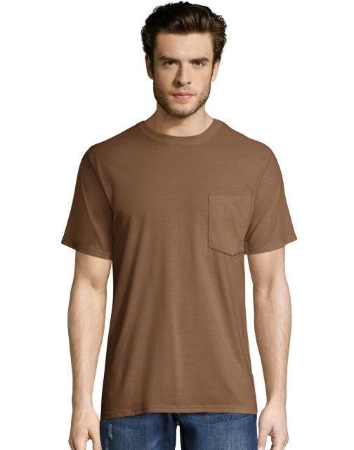 Hanes Men's X-Temp® FreshIQ® Workwear Pocket Tee Value 2-Pack OW1102