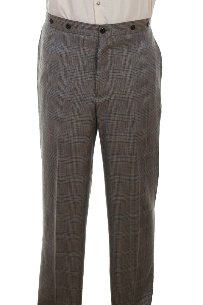 Scully Wahmaker Men's Multi-Color Wool Blend Plaid Town Trousers 541692
