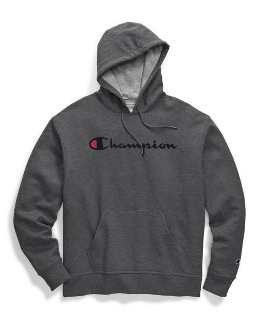 Champion Men's Powerblend® Pullover Hoodie, Script Logo GF89H Y06794
