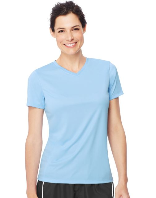 Hanes Women's Cool DRI® V-Neck T-Shirt 483V