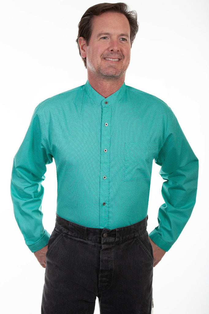 Scully Men's Cotton Print Shirt 3X-4X RW301X