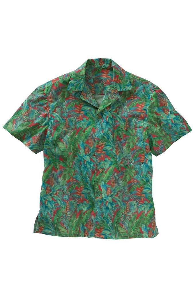 Tropical Leaf Camp Shirt Unisex 1032