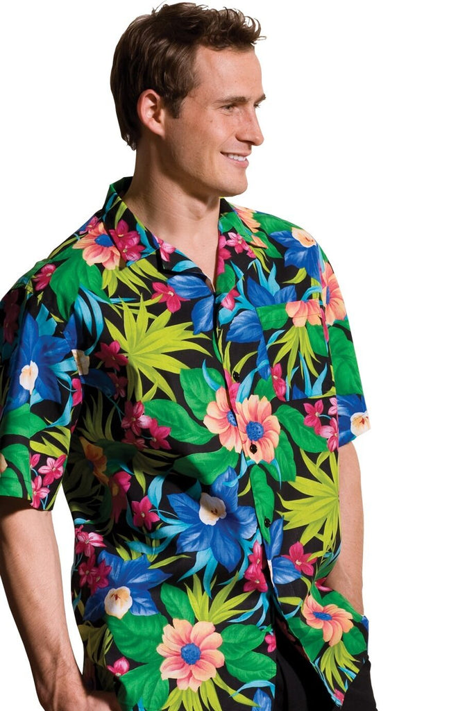 Tropical Print Camp Shirt Unisex 1015