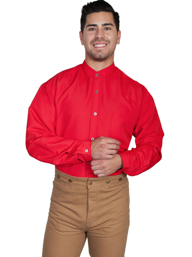 Scully Wahmaker Men's Polyester Solid Long Sleeve Shirt 541321