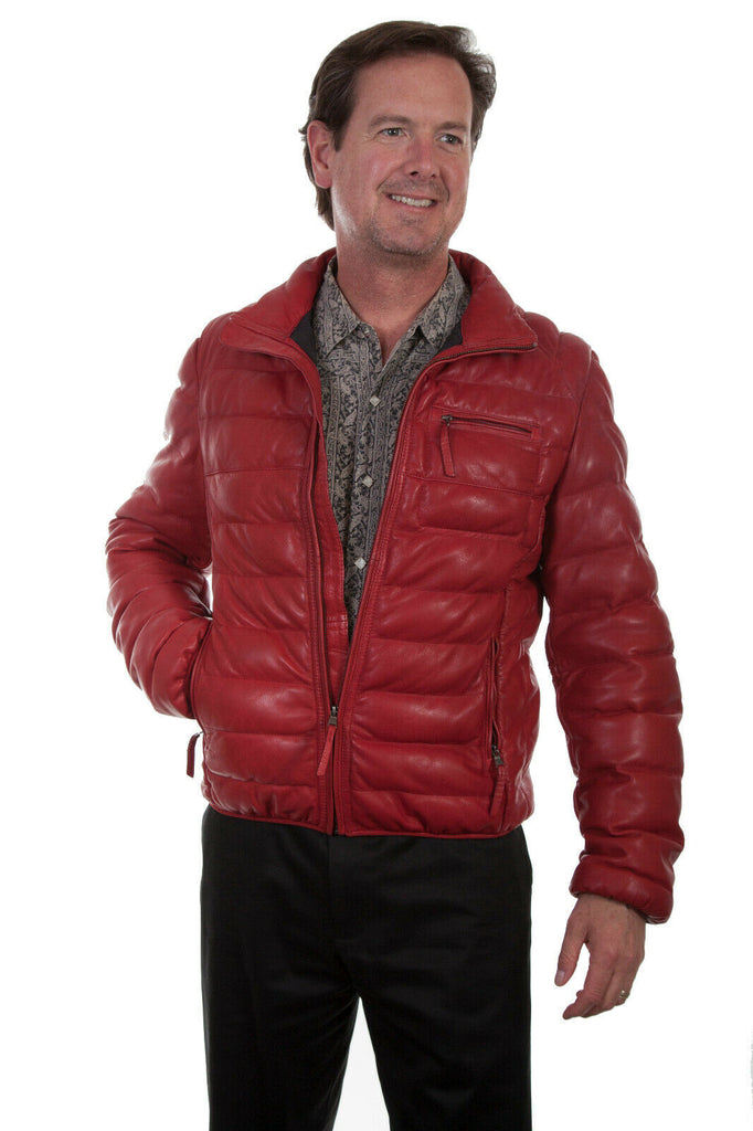Scully Men's Horizontal Ribbed Leather Jacket 512