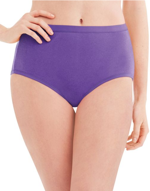 Hanes Women's Plus Cotton Brief 5-Pack P540AD