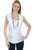 Cantina by Scully Sleeveless Lace Panel Top PSL-197