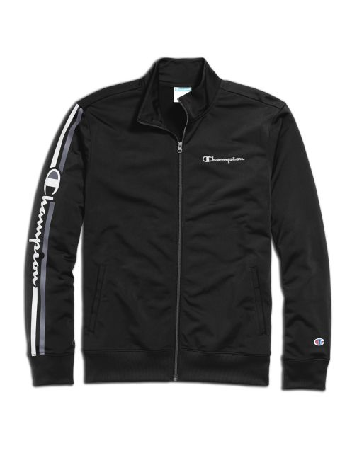 Champion Men's Track Jacket, Vertical Logo V3391 550318