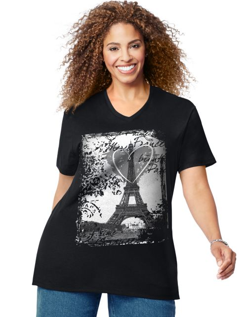 JMS L'Amour Paris Short Sleeve Graphic Tee GTJ181 Y06453