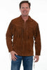 Scully Men's Fringed Suede Leather Shirt 5