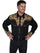 Scully Big Men's Pewter Polyester L/S Big Tooled Floral Western Shirt P-634X