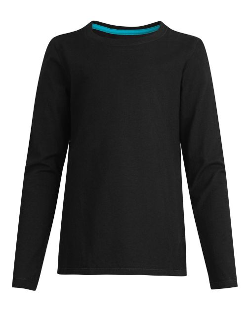 Hanes Girls' Long-Sleeve Crewneck T-Shirt OK123