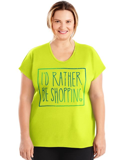 Just My Size Active Dolman Sleeve Graphic Tee OJ358