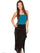 Scully Leather Women's Long Boar Suede Tie Side Fringe Skirt L659