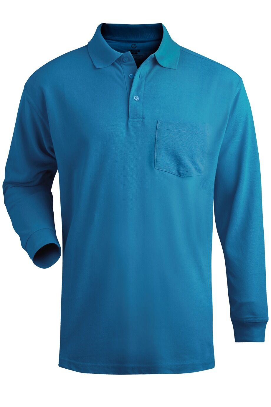 Long Sleeve Pique Polo with Pocket Unisex 1525