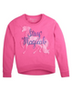 Hanes Girl's Hi-Low Crew Sweatshirt K352