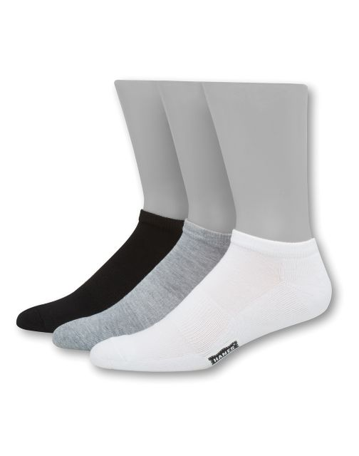 Hanes Men's 1901 Heritage Half Cushion Low Cut Socks 3-Pack HT1L3