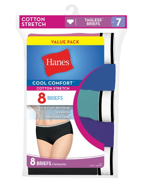 Hanes Cool Comfort Cotton Stretch Brief P8 E840AS
