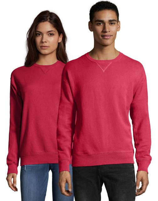 Hanes Men's ComfortWash™ Garment Dyed Fleece Sweatshirt GDH400 GRTDYE