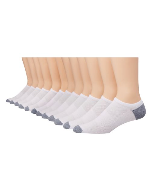 Hanes Men's FreshIQ™ X-Temp® Super Low No Show Socks 12-Pack LTAC10