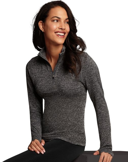 Maidenform Baselayer Thermal Mock Zip MFBLMZ