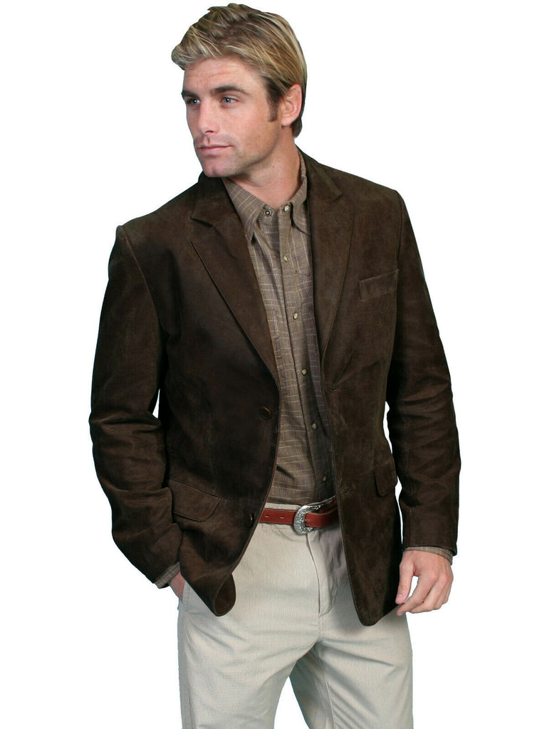 Scully Leather Men's Button Front Contemporary Blazer 401