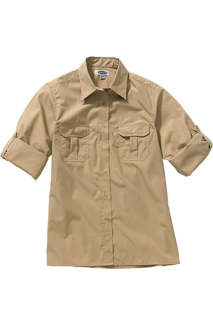 Poplin Roll Up Sleeve Blouse 5288