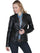 Scully Women's Black Lamb Classic Blazer Jacket L332