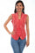 Cantina by Scully Scully Cantina Sleeveless Blouse with Band Collar PSL-059
