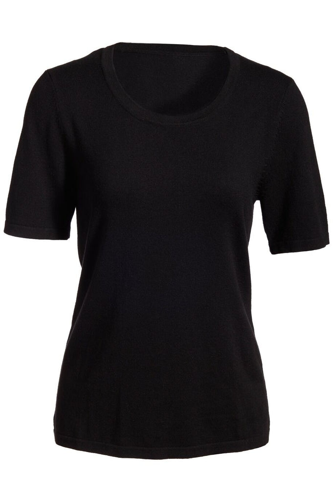 Women's Short Sleeve Scoop Neck Sweater 7055