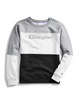Women's Powerblend® Colorblock Crew, Chainstitch Outline Logo