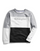 Women's Powerblend® Colorblock Crew, Chainstitch Outline Logo
