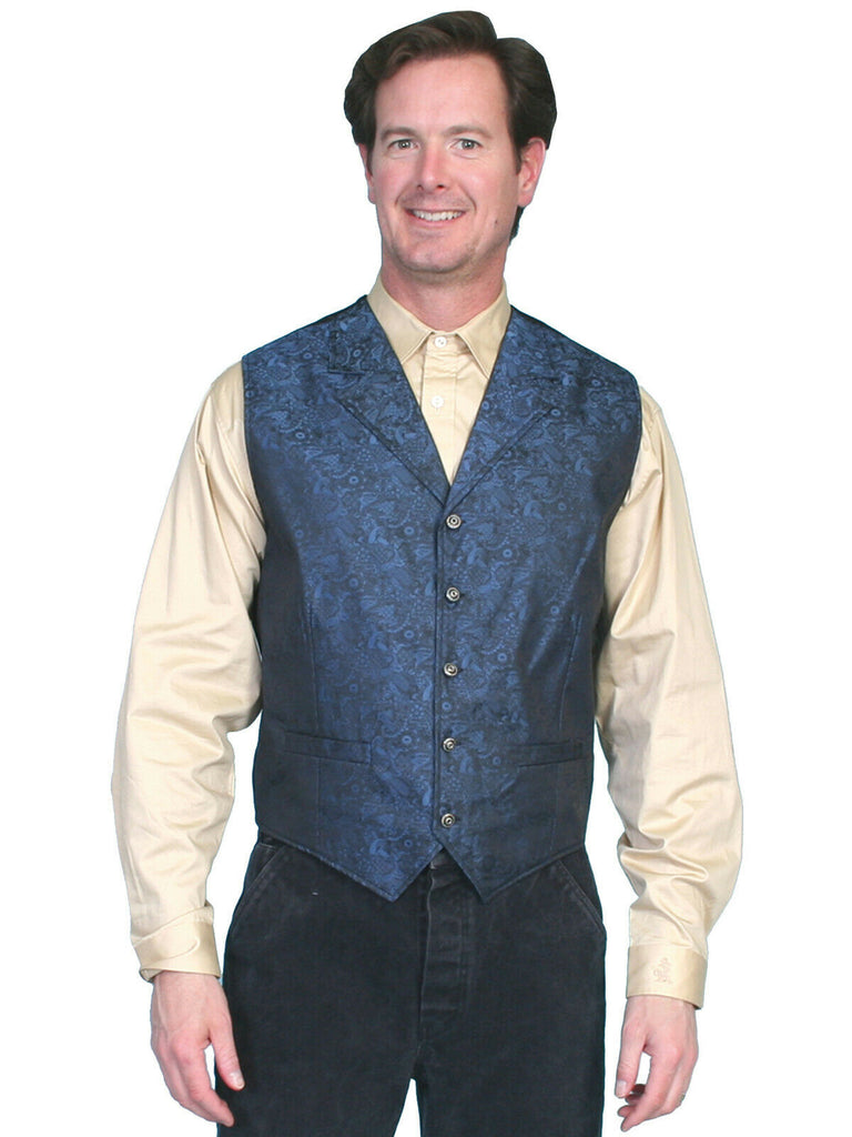 Scully Rangewear Men's Polyester Paisley Big Old Time Vest 3X-4X RW164X