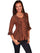 Scully Women's Blouse Embroidered 3/4 Sleeve HC67